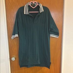Dunbrooke Distinctive Images John Deere Green Short Sleeve Polo Shirt, Size L